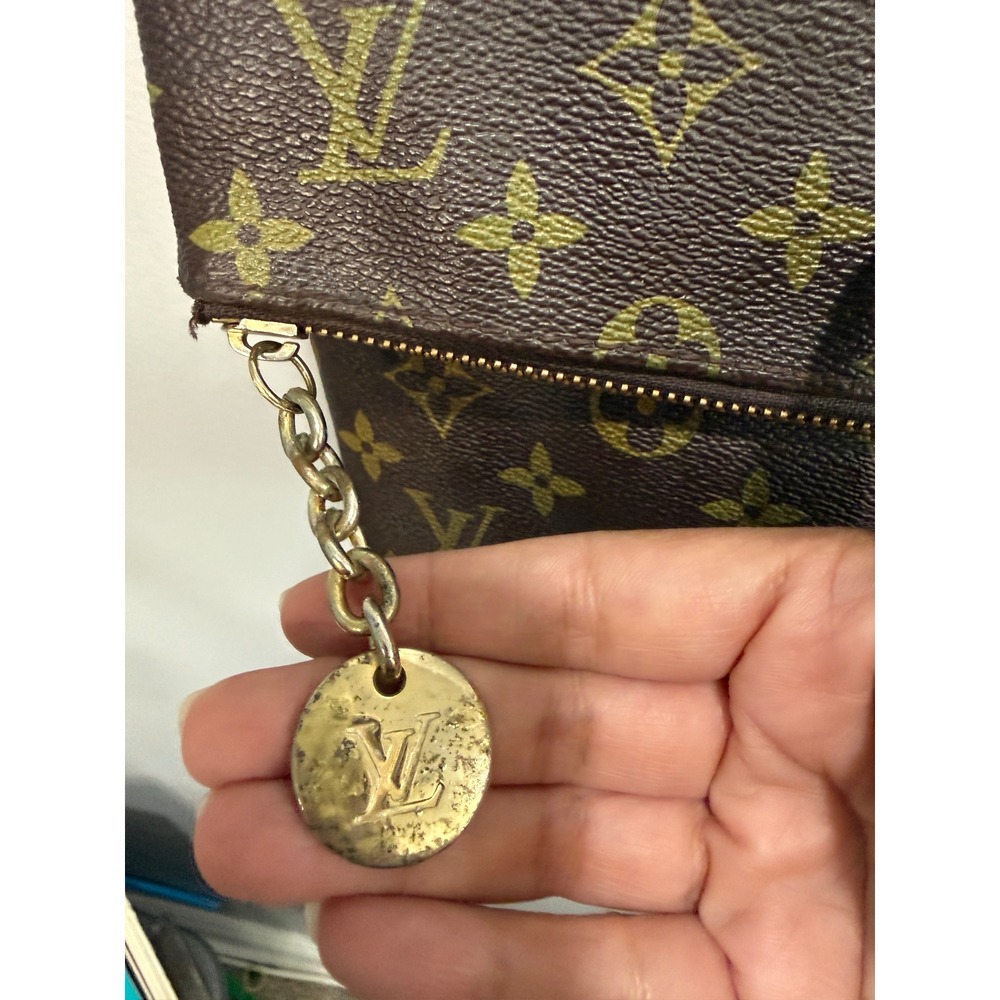 Louis Vuitton Monogram Canvas Foldover Clutch Shoulder Bag Brown TH9927 - Picture 3 of 10